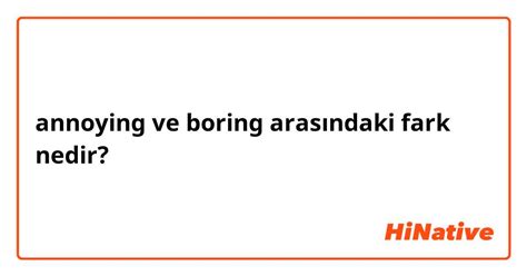 boring türkçesi nedir